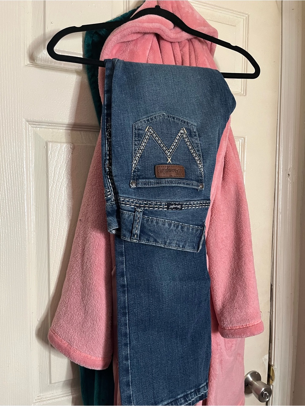 Wrangler Blue Denim Boot Cut Jeans